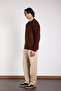 Oversize Polo Collar Buttoned Knit Sweater - 2