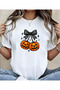 Pumpkin Printed Halloween T-Shirt - 2