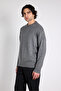 Oversize Crew Neck Basic Knit Sweater - 4