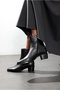 Black Leather Classic Boots 25489 - 5