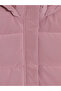 Lilac Fur Hooded Girl's Coat - 2