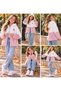 Ss Gi̇yi̇m Girls' Plush Coat – Hooded White Pink Zippered Coat, Soft Fleece Winter Children's Clothing - 3