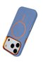 iPhone 18 Pro Max Luno Leather Magneticsave Cover - Sierra Blue - 2