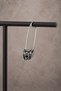 Rose Lion Safety Pin Steel Earrings