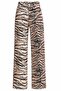 Beige Tiger Gabardine Trousers - 1233