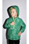 Boy's Colorful Robot Patterned Hooded Waterproof Raincoat