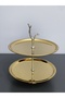 Luxury 2-Tier Stainless Steel Cookie Stand with Stand, Decorative Presentation Tray, Multi-Tier Serving Tray, Cookie Holder, Candy Holder, Chocolate Holder, Tray - 5