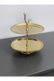 Luxury 2-Tier Stainless Steel Cookie Stand with Stand, Decorative Presentation Tray, Multi-Tier Serving Tray, Cookie Holder, Candy Holder, Chocolate Holder, Tray - 2