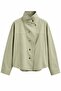 Sage Snap Button Shirt Jacket - 5131