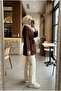 Women's Oversize Lace-Up Long Tunic 75 cm - 3
