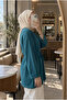 Women's Oversize Lace-Up Long Tunic 75 cm - 3