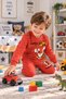 Ss Gi̇yi̇m Boys' Lion Printed Tracksuit Set – Orange Sweatshirt and Sweatpants, Casual Sports Children's Clothing - 3
