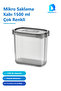 Micro Storage Container 1500 ml Multi-Color 17 X 8.5 X 15 cm