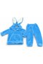 Plush Unisex Children's Set with Rabbit Hat and Kangaroo Pocket – Soft Hooded Tracksuit Set for Ages 1-2-3 - 8