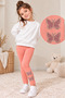 Girl's 5-Piece Stone Butterfly Patterned Tights - 4