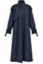 Navy Blue Belted Premium Oversize Trench Coat - 8646 - 2