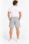 Men's Black Smoked Gray Navy Blue Color Shorts with Side Piping, Front Pockets, Zipper and Back Pockets - 4