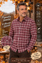 Men's 100% Cotton Single-Pocket Checkered Shirt – Elegance and Comfort Wearable in All 4 Seasons