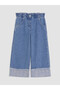 Wide-Legged Stoned Girl's Jean Pants for Style Seekers from Uzg Store - 2
