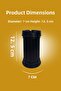 1 Piece Black Striped Decorative Plastic Odorless Fireproof Ashtray Ash Tray - 5