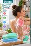 Silicone Bath Body Brush Double Sided Exfoliating Massage Shower Scrubber with Strap - 4