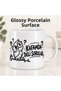 Porcelain Mug with Owl Pattern and Crazy Questions Written on My Mind 300 ml – Humorous Printed Coffee and Tea Cup - 4