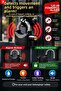 110 Db Alarm Padlock Black Water Resistant Bike Door Cabinet Security Lock Set with 3 Keys - 7