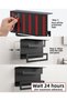 Towel and Paper Towel Rack with Decorative Shelf - Towel Holder - Roll Paper Towel Rack Attachable (Anthracite) - 7
