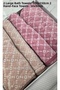 Best Hamam Set, Bath Towel Set (Large Size)-Diamond Brown Claret Red - 2