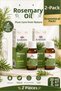 Natural Rosemary Oil 2X20 ml - Hair Growth and Root Nourishing Pure Essential Care Oil, Economical Pack of 2