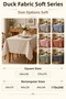 Mustard Soft Duck Tablecloth Water and Stain Repellent Modern Decorative Table Cover Tablecloth - 5