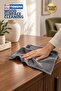 Temsan 3-Piece Checkered Microfiber Cleaning Cloth 40X40 cm Gray Kitchen and General Cleaning Cloth - 6