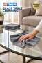 Temsan 3-Piece Checkered Microfiber Cleaning Cloth 40X40 cm Gray Kitchen and General Cleaning Cloth - 5