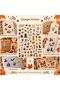 October Halloween and Fall Themed Holographic Decorative Stickers – 1 Sheet - 2
