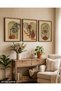 Vase Flower Bohemian Style 3 Piece Wooden Framed Painting