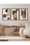 Circular and Linear Poster 3 Pieces Wooden Framed Painting Act - 4