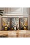 Flowers in a Vase 3 Piece Wooden Framed Painting Act - 2