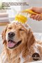 4 Pieces Pet Comb with Liquid Container – Massage Cleaning Brush with Silicone Brush and Shampoo Container, Cat Dog, Pet Brush