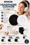 11 cm Headphone Cap, Washable, Sweat-Absorbing Combed Cotton Fabric Headphone Pad Cover, White, Pack of 10, Combed Cotton Overshoes - 7