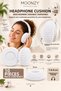 7-8-9 cm Compatible Combed Cotton Headphone Cap, Washable, Sweat-Absorbing Combed Cotton Fabric Headphone Pad Cover, Combed Cotton Overshoes, White - 3