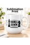 Porcelain Mug Cup 300 ml Hamle Senin Written Chess Patterned Coffee Cup Gift for Chess Lovers Tea Cup - 6