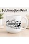 Porcelain Mug 300 ml with Free Spirit Written and Horse Pattern Coffee Cup Gift for Nature and Horse Lovers Tea Cup - 5