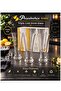 3-Piece Pub Cold Drink Glass 320 Cc Volume 18 cm Length 8 cm Mouth 5 cm Base