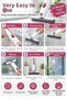 White Multi-Purpose Glass Tile Mini Cleaning Mop Practical Wiping Tool - 3