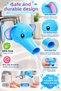 Children's Faucet Extender with Blue Elephant Figure, Hand Washing Assistant - 4