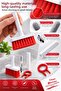 Red Multi-Purpose Keyboard Computer Laptop Headphone Cleaning Brush - 4