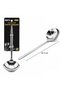 1 Piece Metal Serving Ladle – Chrome Polished Stainless Steel, Soup and Sauce Ladle with Ergonomic Handle (Ladle, Soup Serving) - 2