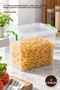 4 Pieces Deep Storage Box – 4.5 Liter Transparent Plastic, Green Locking Lid with Airtight Design, Kitchen Bathroom Pantry Storage Box