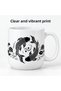 Porcelain Mug with Koi Fish and Lotus Flower Pattern 300 ml Black and White Japanese-Inspired Coffee and Tea Cup with Handle Gift - 6