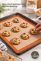 4 Pieces Silicone Silpat Baking Mat – Fireproof Non-Stick Oven Mat, Oil-Free Cooking, Baking Mat, Non-Stick